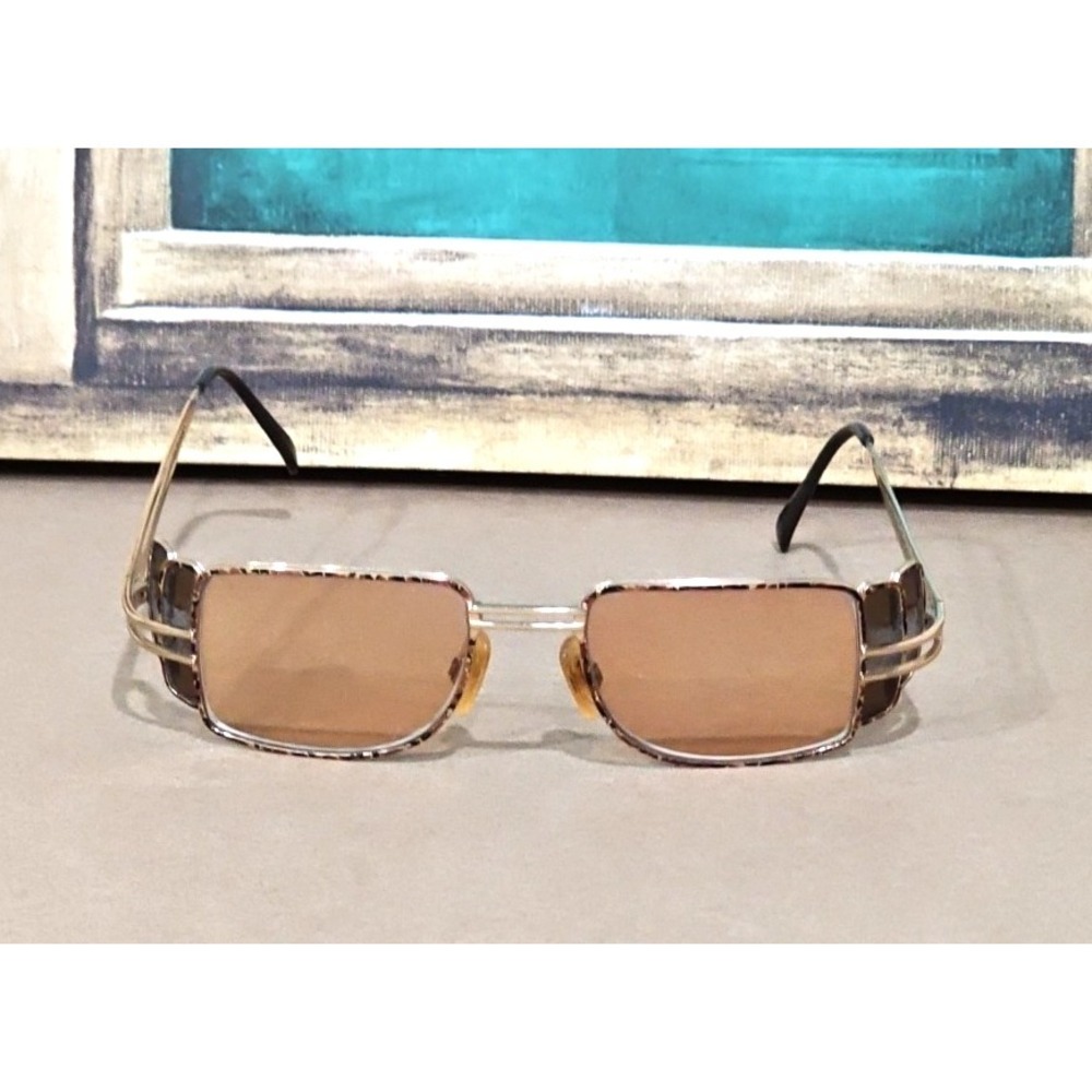 Vintage Cazal 988 Sunglasses; Gold Frame Only - Picture 7 of 7